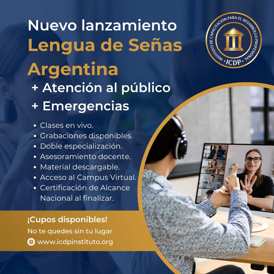 2025-10 LENGUA DE SEÑAS NIVEL 1 + TALLERES ATENCIÓN AL PÚBLICO Y EMERGENCIAS PROFE MAURICIO LUNES 27/10/2025 15HS